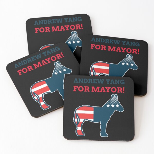 Item preview, Andrew Yang For Mayor Racerback Tank Top designed and sold by saurelmosert.