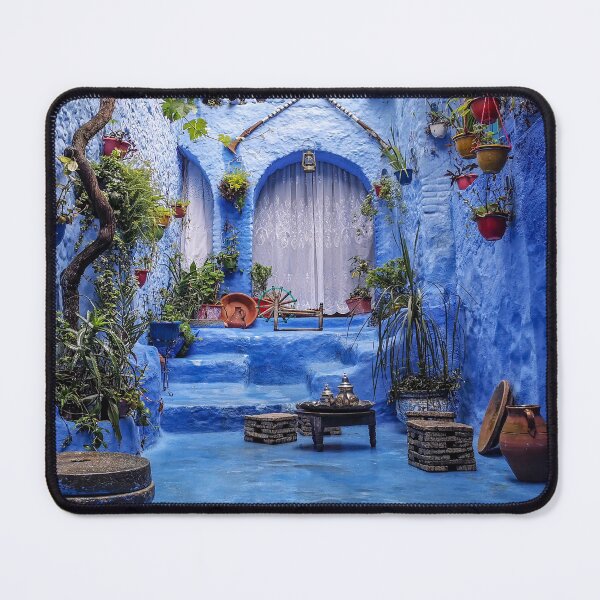 Item preview, Blue Moroccan Street 1 designed and sold by Jiksy.