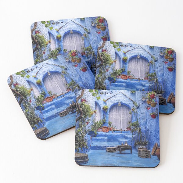 Item preview, Blue Moroccan Street 1 designed and sold by Jiksy.