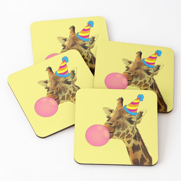 Item preview, Happy Birthday Giraffe (yellow) designed and sold by Madame Memento.