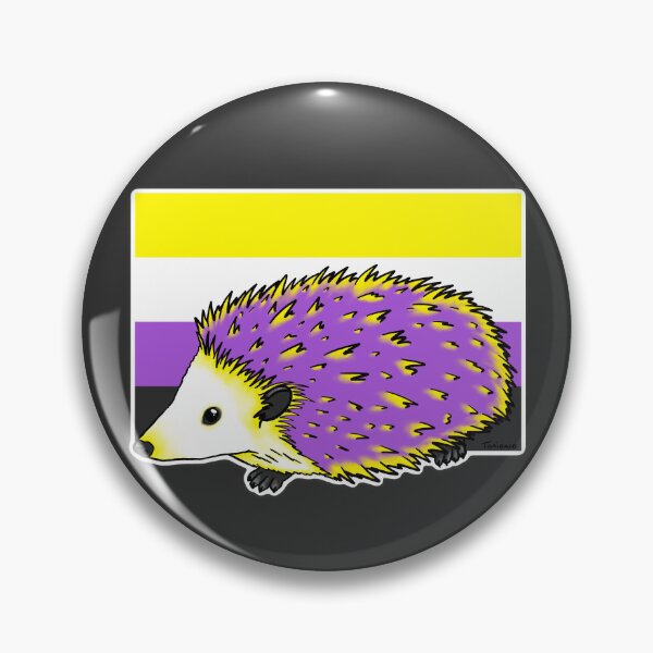 Item preview, Nonbinary Hedgehog designed and sold by Tonionio-Art.