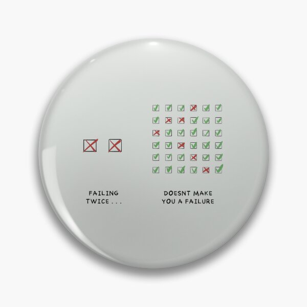 Item preview, Failing Twice Doesn't Make You A Failure designed and sold by Froyd Wess.