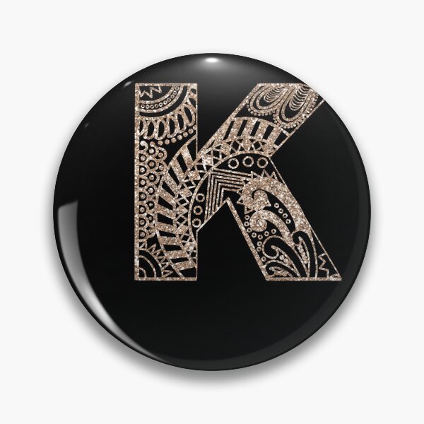 Item preview, Floral Mandala Monogram K | Mandala Monogram k designed and sold by ModernStyleBoho.