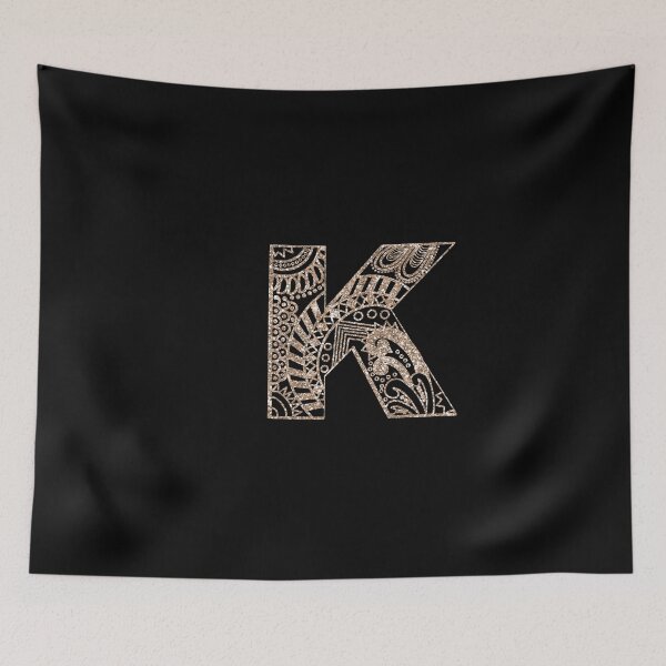 Item preview, Floral Mandala Monogram K | Mandala Monogram k designed and sold by ModernStyleBoho.