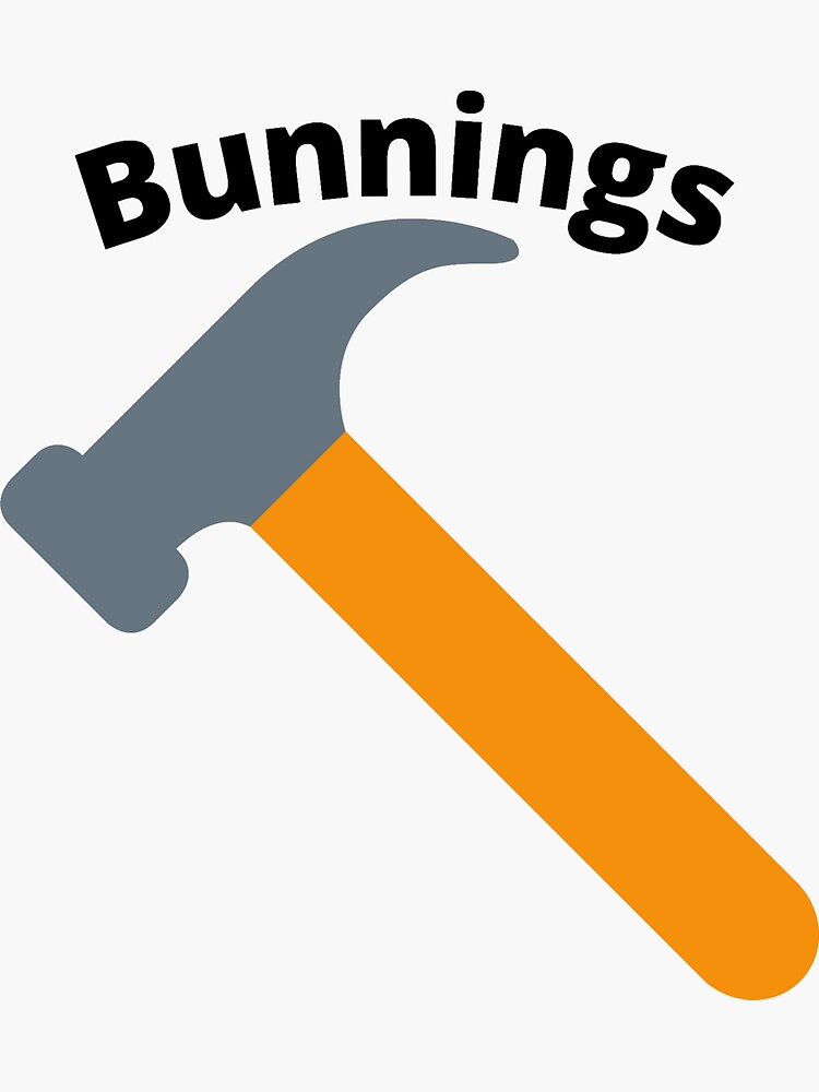 "Bunnings" Sticker for Sale by ChristopherDD Redbubble