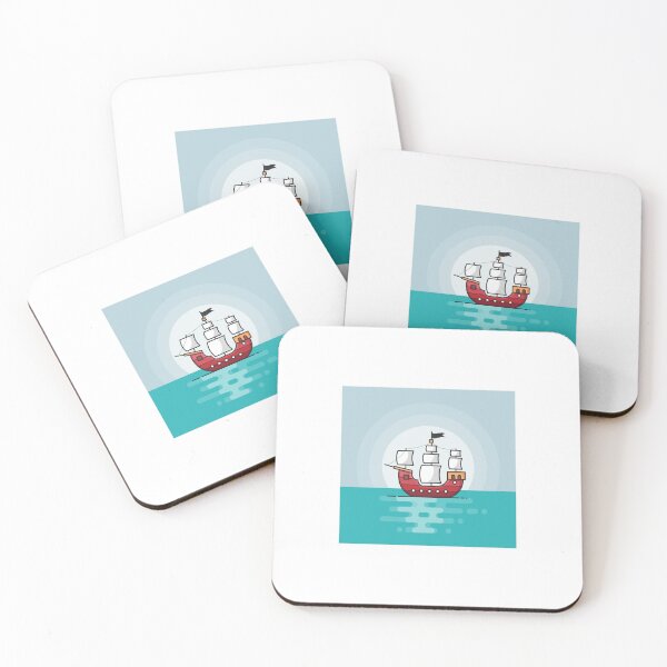 Item preview, small boat on pacific designed and sold by RO--Design.
