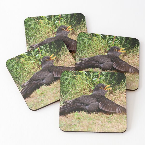 Item preview, Sunbathing Black Bird designed and sold by Fearless-Fox.