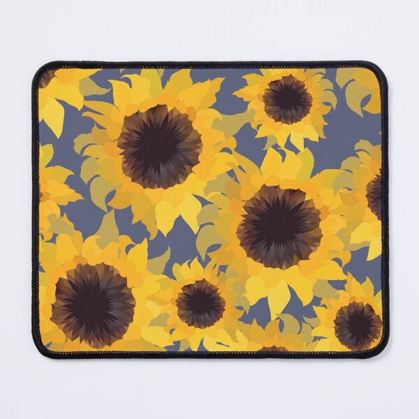 Item preview, sunflower vectors (blue background) designed and sold by quinnhopp.