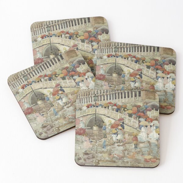 Item preview, Umbrellas in the Rain by Maurice Brazil Prendergast - Vintage Art designed and sold by RickE.