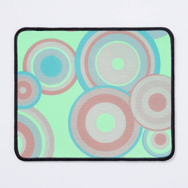 Item preview, Retro Inspired Geometric Circles - Mint Green designed and sold by TotallyRetroArt.