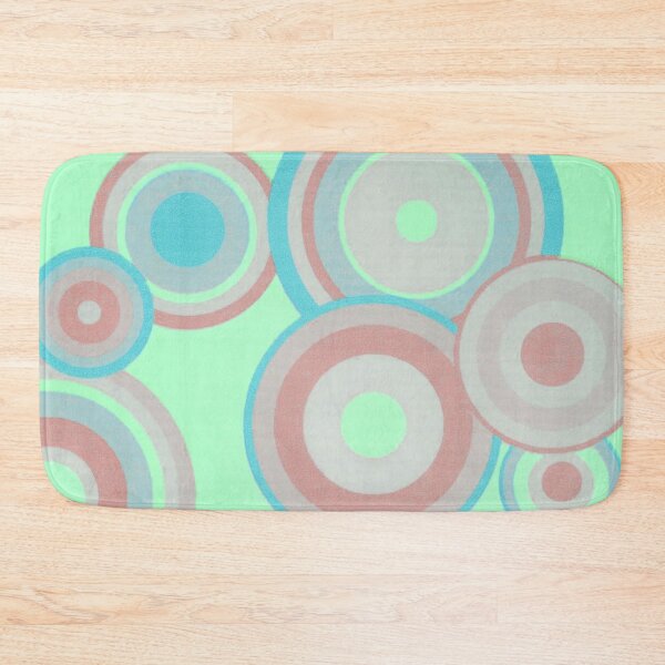 Item preview, Retro Inspired Geometric Circles - Mint Green designed and sold by TotallyRetroArt.