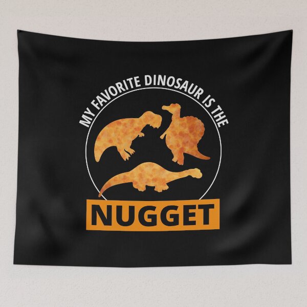 Item preview, Chicken Nugget Fast Food Dinosaur Dino Animal Lovers designed and sold by TastefulTees.