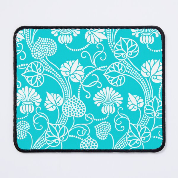 Item preview, Turquoise Vintage Inspired Floral designed and sold by TotallyRetroArt.