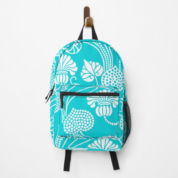 Item preview, Turquoise Vintage Inspired Floral designed and sold by TotallyRetroArt.