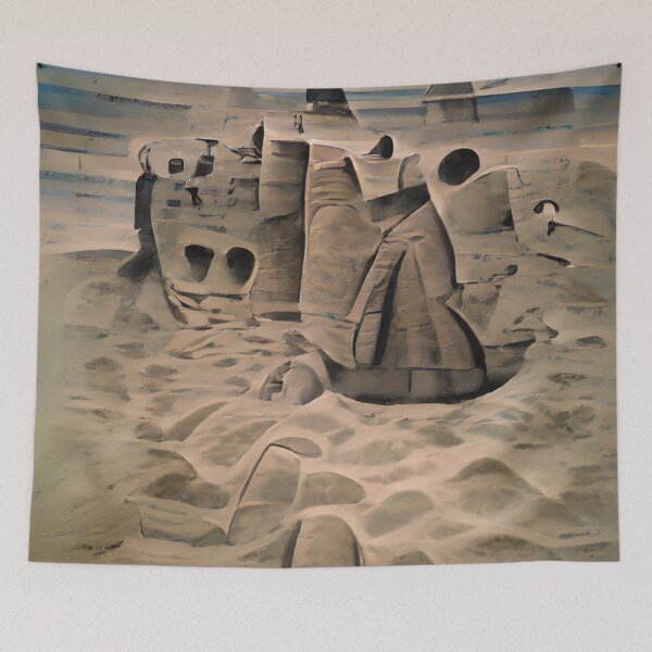 Item preview, Sandcastles | Artificial Inteligence Generated Art designed and sold by AllAboutAI.