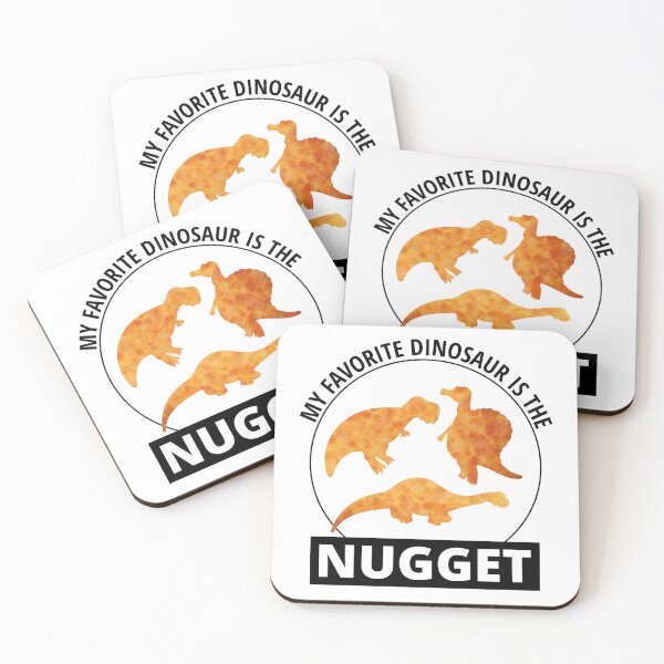 Item preview, Chicken Nugget Fast Food Dinosaur Dino Animal Lovers designed and sold by TastefulTees.