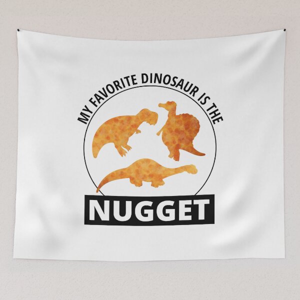 Item preview, Chicken Nugget Fast Food Dinosaur Dino Animal Lovers designed and sold by TastefulTees.