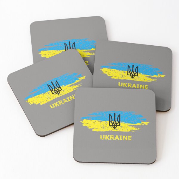Item preview,  Distressed Ukraine Flag, Coat Arms designed and sold by Tanysl.