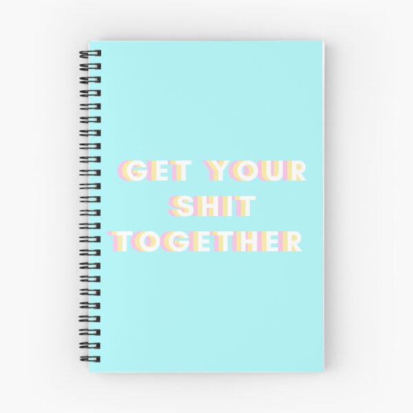 Item preview, Get Your Shit Together Blue Background designed and sold by victoriousthing.