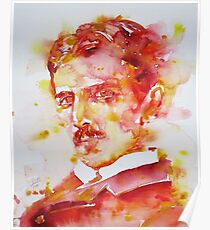 NIKOLA TESLA - watercolor portrait.4 Poster