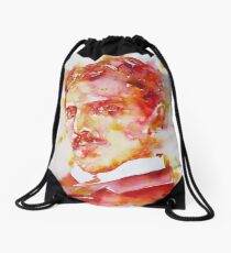 NIKOLA TESLA - watercolor portrait.4 Drawstring Bag