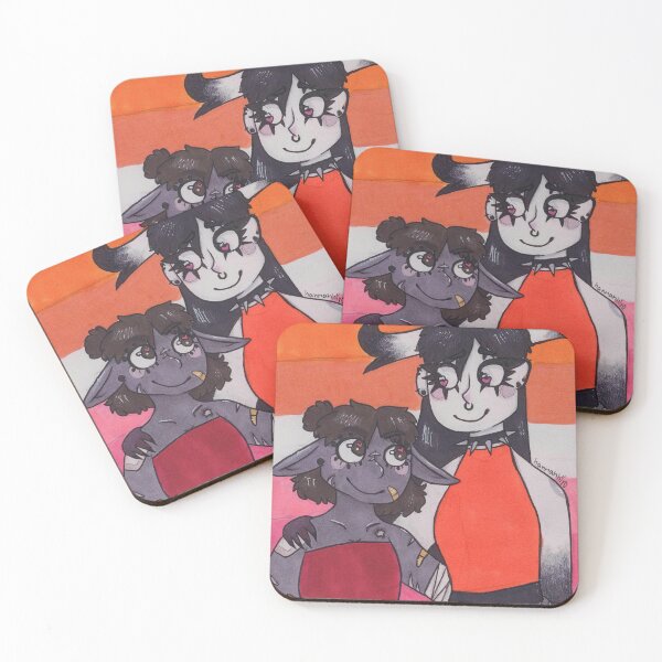 Item preview, lesbian demons designed and sold by vigilanteadrian.