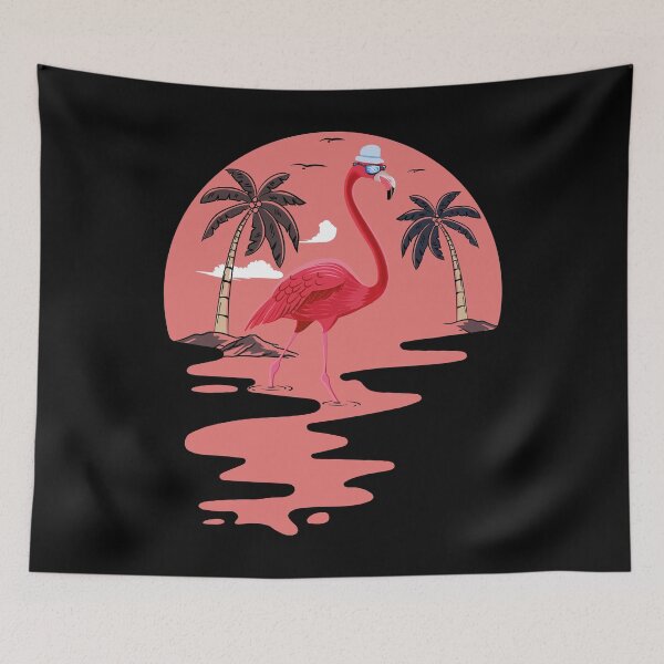 Item preview, Pink Flamingo Summer Vibes, Flamingo Sunset designed and sold by MoSaid.