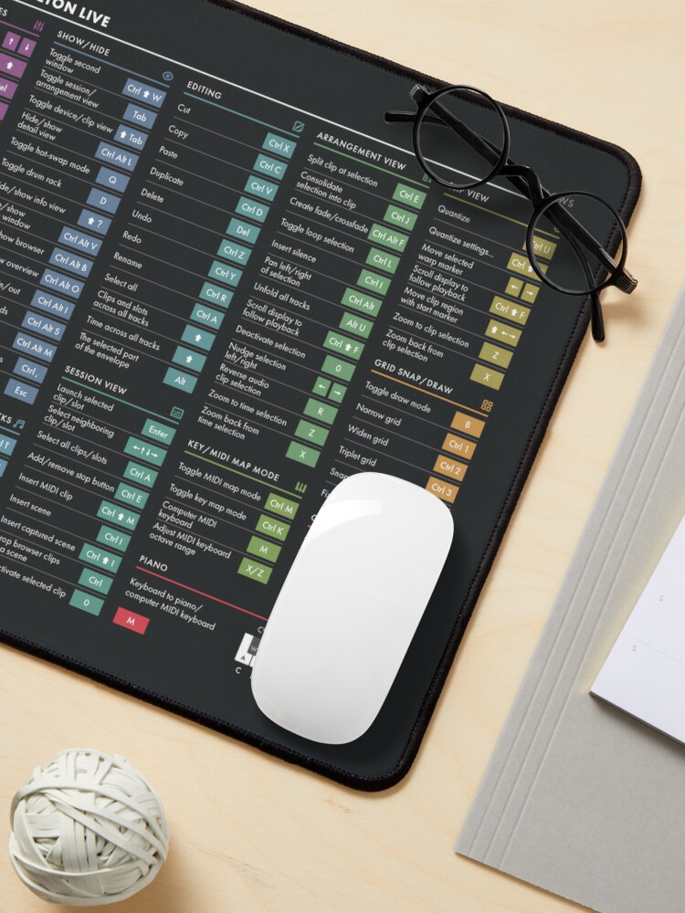 Ableton Shortcut Keys - Tapis de souris - pour Windows - Groot