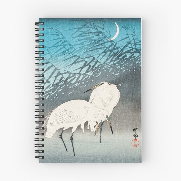 Item preview, Egrets and Reeds by Ohara Koson designed and sold by LeoLabs.