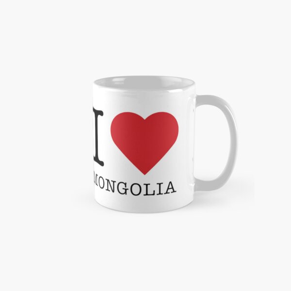Aperçu de l'œuvre J'aime la Mongolie créée et vendue par HeavyStyle.