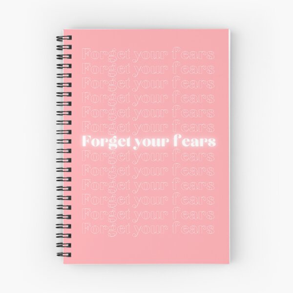 Item preview, Forget your fears | motivational pink quote designed and sold by illustratedbye.