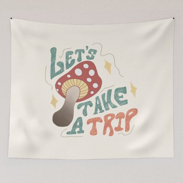 Item preview, Let's Take A Trip Mushroom Print 2 designed and sold by allyconnelly99.