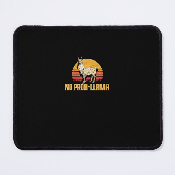 Artikelvorschau, KEIN PROB-LAMA Retro lustiges Lama-Alpaka-Grafik-T-Shirt entworfen und verkauft von RicardPalomares.