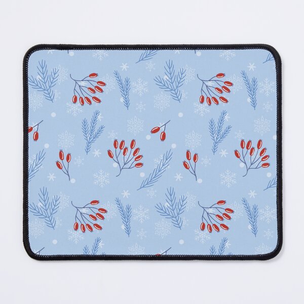 Item preview, Winter Pattern With Rosehip and Pine Branches designed and sold by shadowisper.