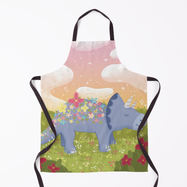 Item preview, Flower Triceratops Illustration designed and sold by SleepyLilSloth.