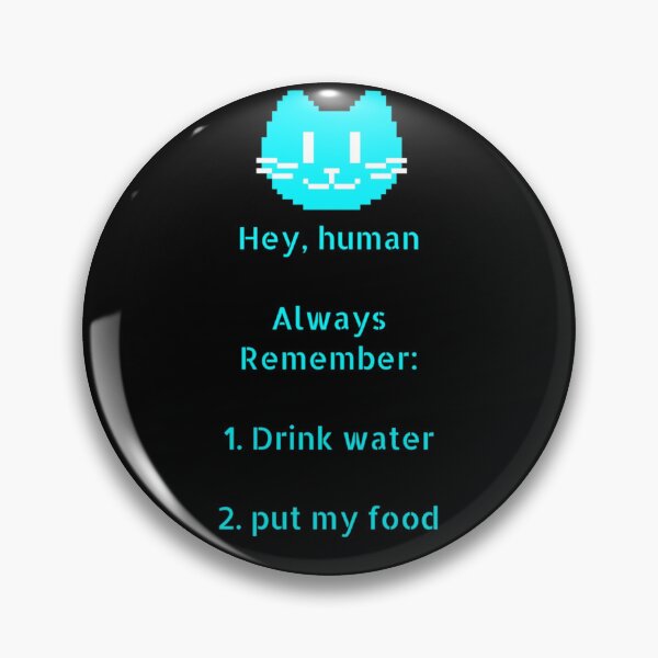 Item preview, Hey, human with cat; modern and cyan designed and sold by My-pixel.
