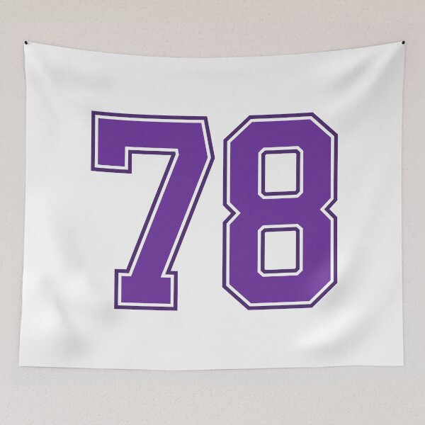 Item preview, Purple Number 78 lucky sports jersey seventy eight designed and sold by HeavyStyle.