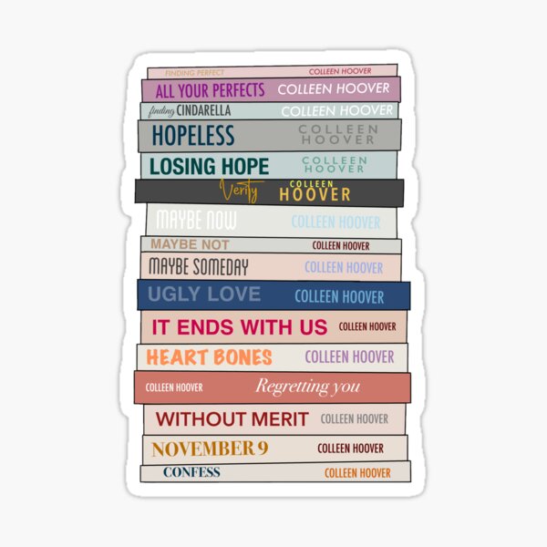 colleen hoover books Sticker