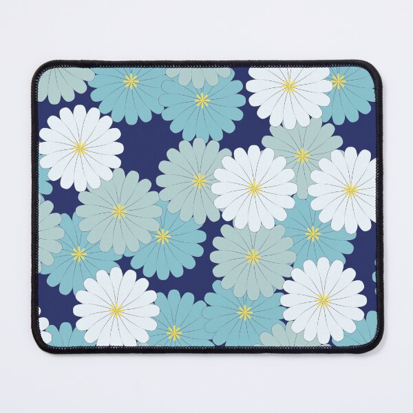 Item preview, Blue oriental flowers designed and sold by shadowisper.