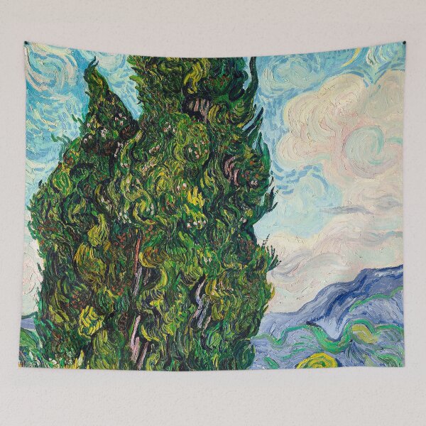 Item preview, Vincent Van Gogh - Cypresses (1889)  designed and sold by amrmab.