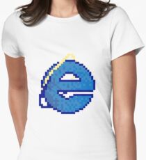Internet Explorer (Pixel) Women's Fitted T-Shirt