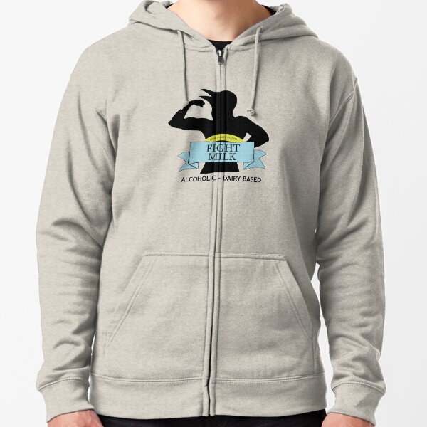 fight milk Zipped Hoodie