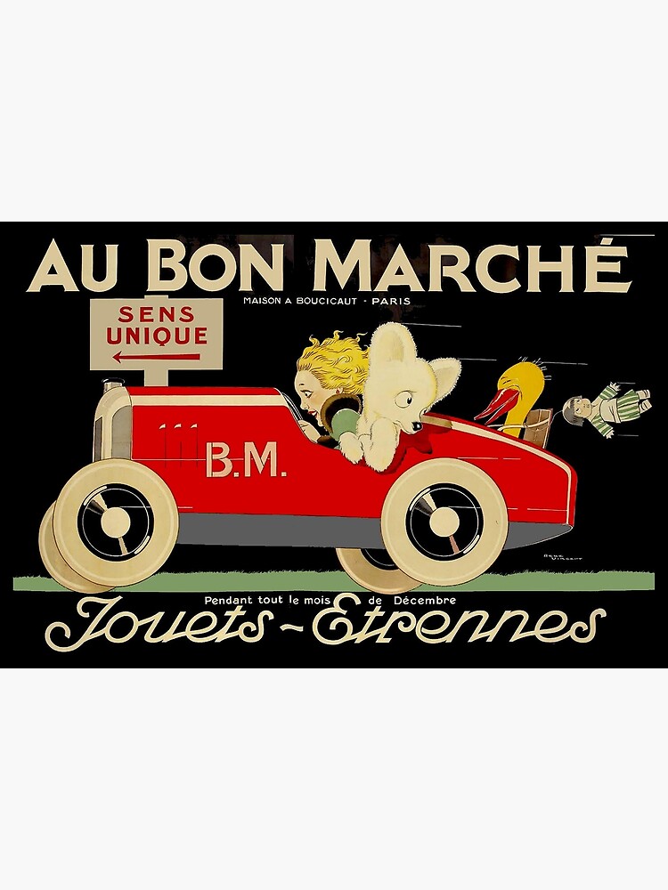 AU BONNE MARCHE: Vintage Toy Store Advertising Print | Tote Bag