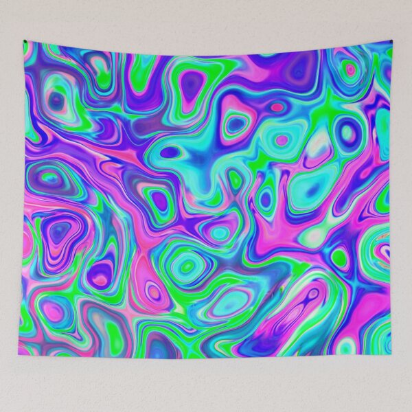 Item preview, Psychedelic Liquid Swirl designed and sold by TotallyRetroArt.