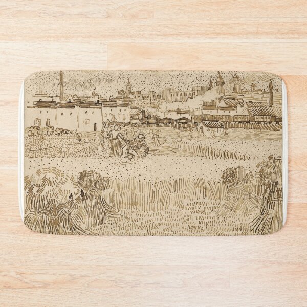 Item preview, Vincent Van Gogh - Arles, View from the Wheatfields (1888) designed and sold by amrmab.