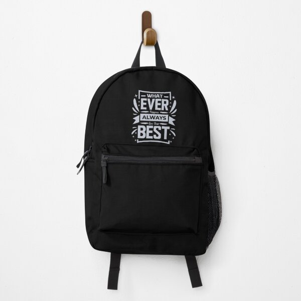 Item preview, Whatever happens Always give your Best (Silver in Black) designed and sold by ResuWreck.
