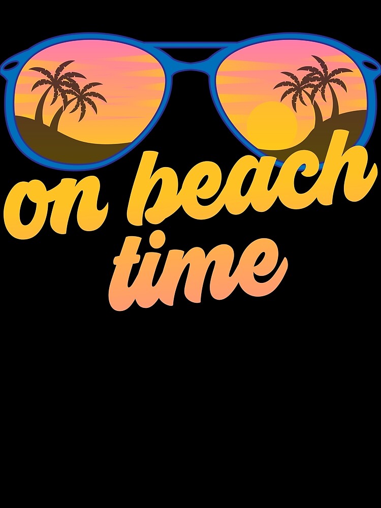 Thumbnail 3 von 3, Tuch, On Beach Time Sunglasses Beach Sunset Retro Beach Vacation Gear designt und verkauft von DynamicDesign.