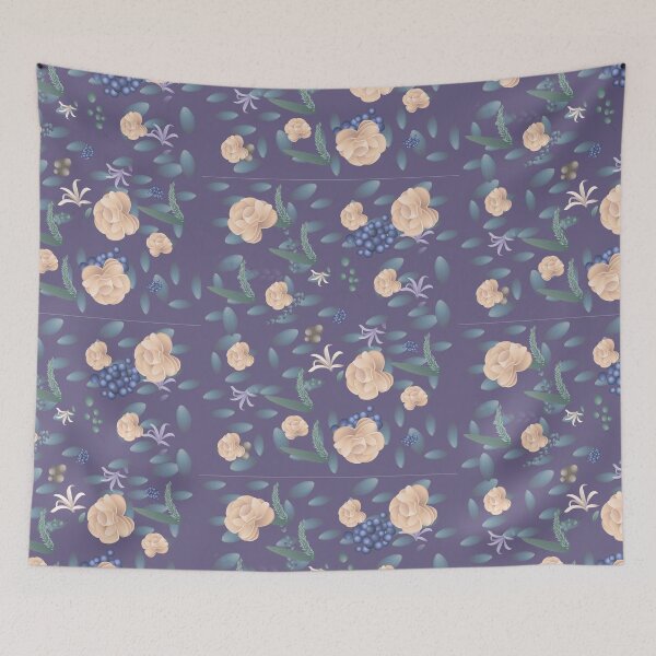 Item preview, Cretonne with Forest Fruits Pattern Tote designed and sold by ibrahimstory.