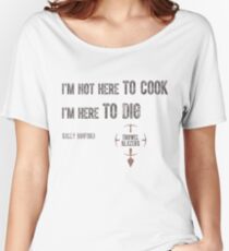 "Hier zu graben" Sally Binford Zitat SCHWARZ Loose Fit T-Shirt