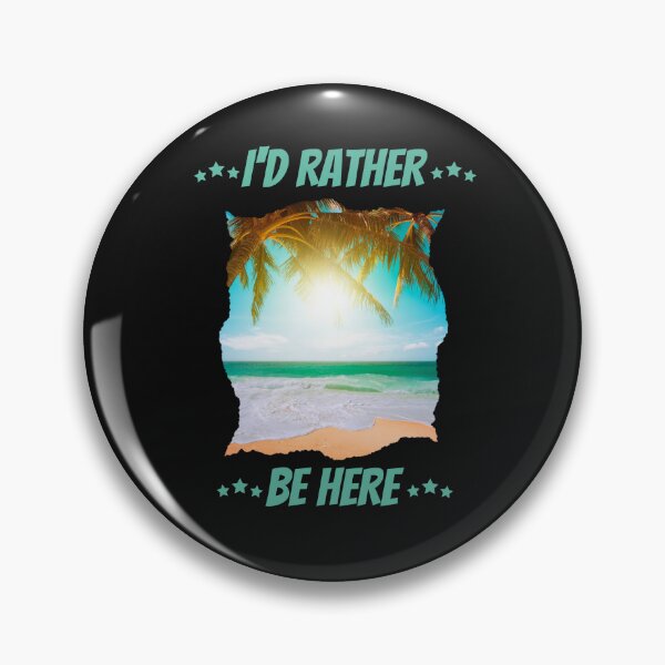 Item preview, I'd rather Be Here at the Beach. Funny, Witty Sarcasm.  designed and sold by GEM STYLE.